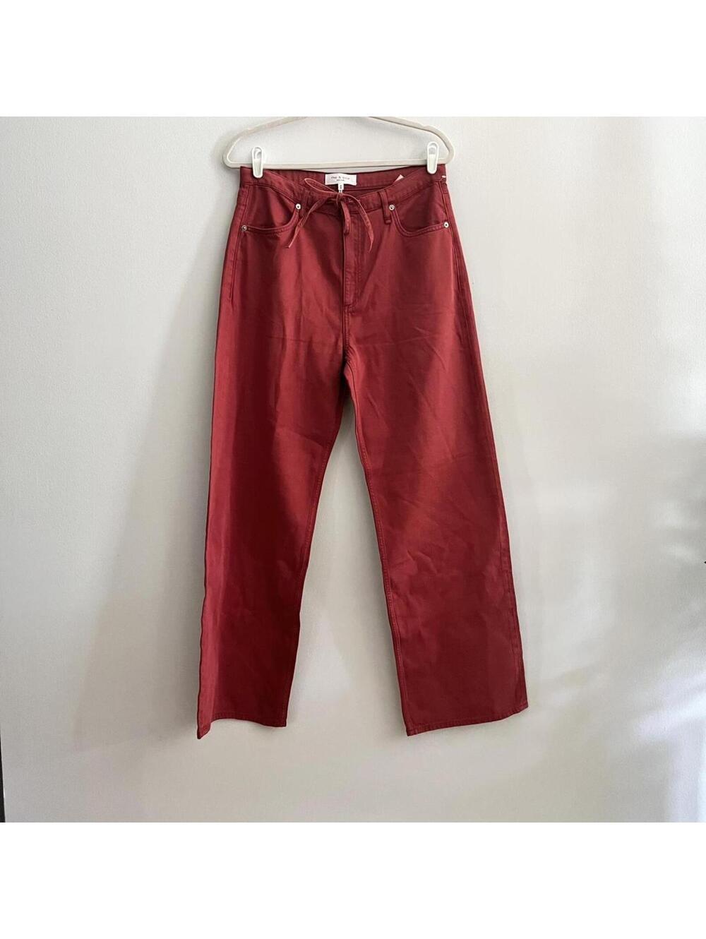 rag & bone Phoebe Drawstring High Rise Wide Leg Jeans in Sienna - Picture 5 of 9